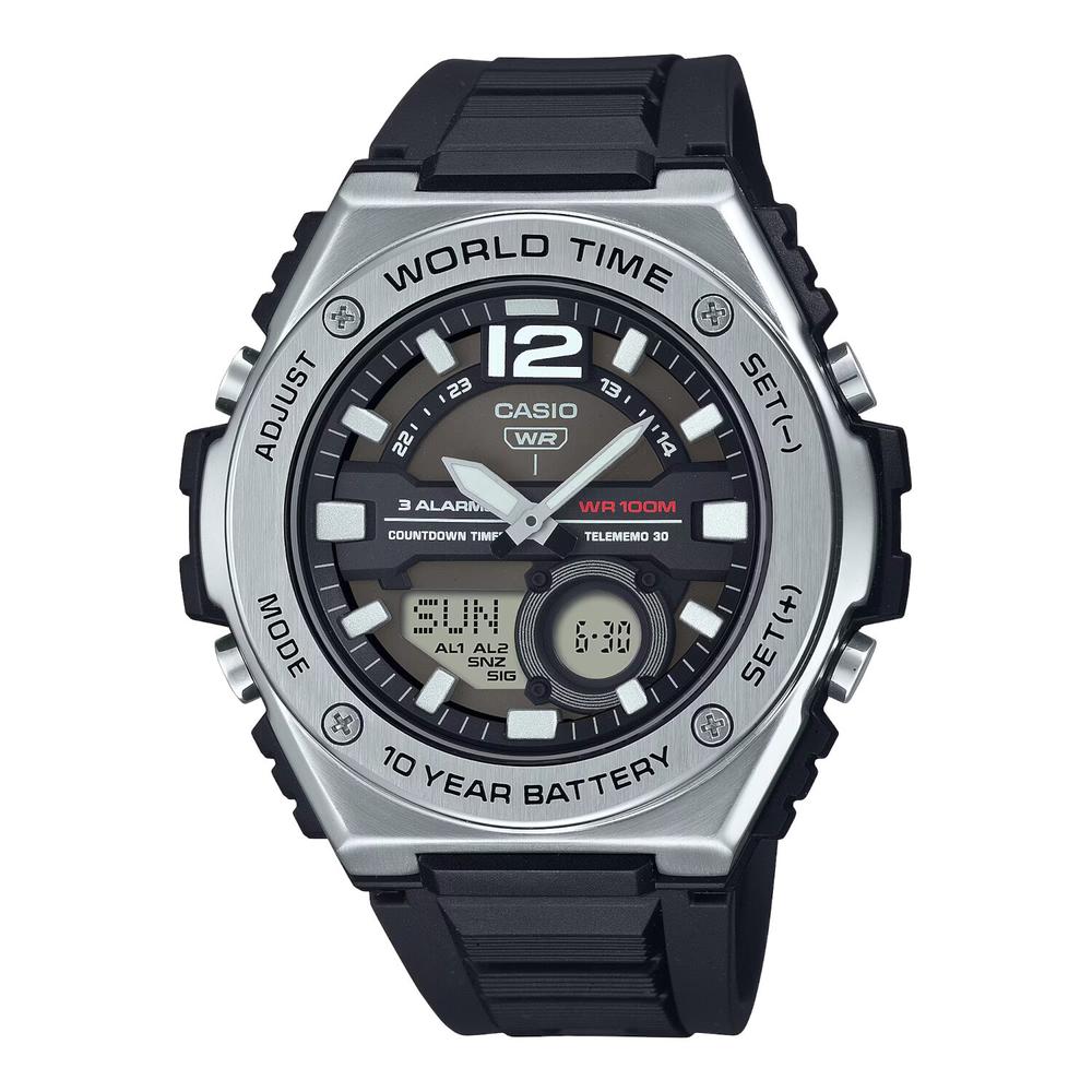 Foto 2 pulgar | Reloj Casio Mwq-100-1avcf Word Time-negro