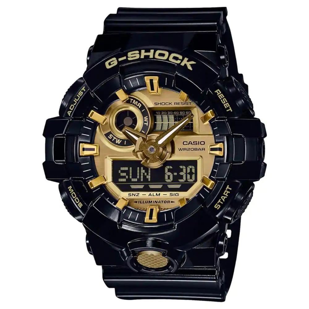 Foto 2 pulgar | Reloj G-shock Ga-710gb-1acr Iluminator-negro
