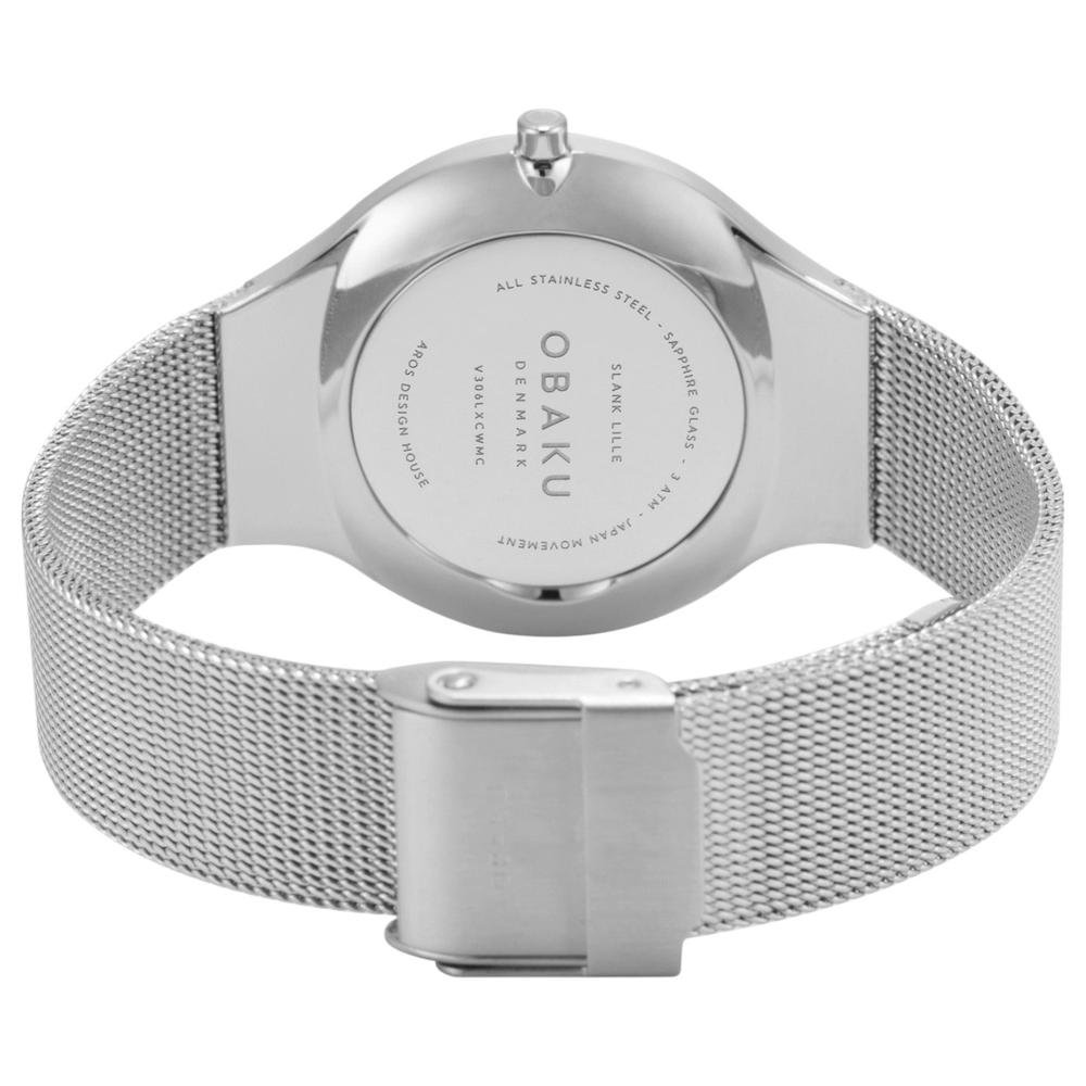 Foto 4 pulgar | Reloj Obaku Denmark V306lxcwmc Slank Lille Steel-acero
