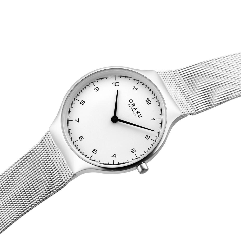 Foto 5 pulgar | Reloj Obaku Denmark V306lxcwmc Slank Lille Steel-acero