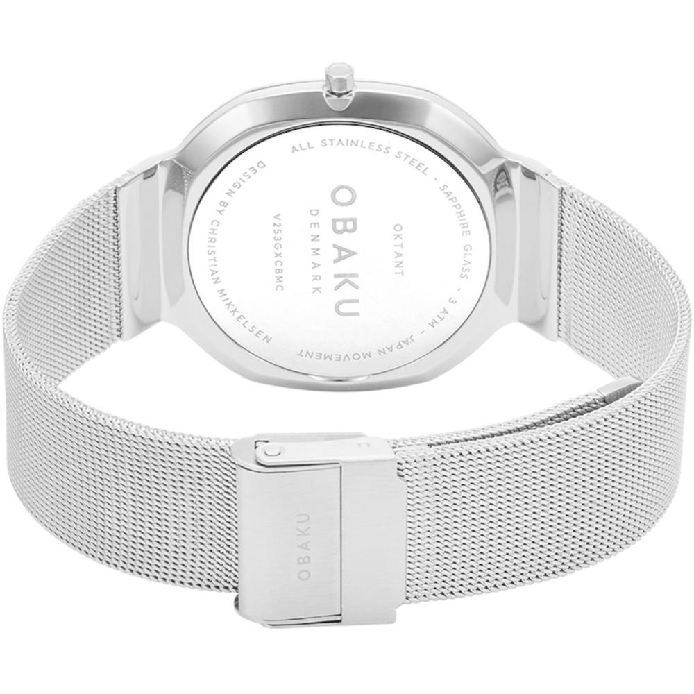 Foto 4 pulgar | Reloj Obaku Denmark V253gxcbmc Oktant Clásico Onyx Octagonal-acero
