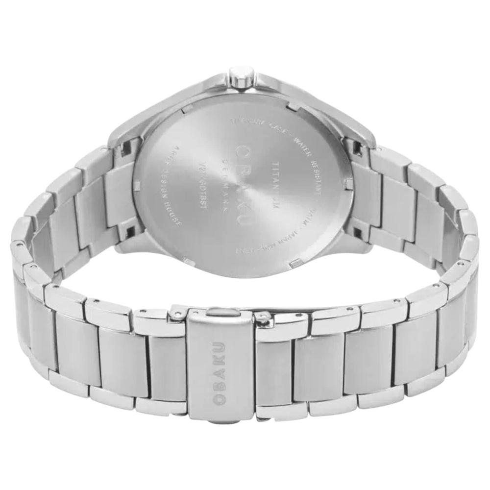 Foto 4 pulgar | Reloj Obaku Denmark V272gdtbst Titanium Titanlink2-acero