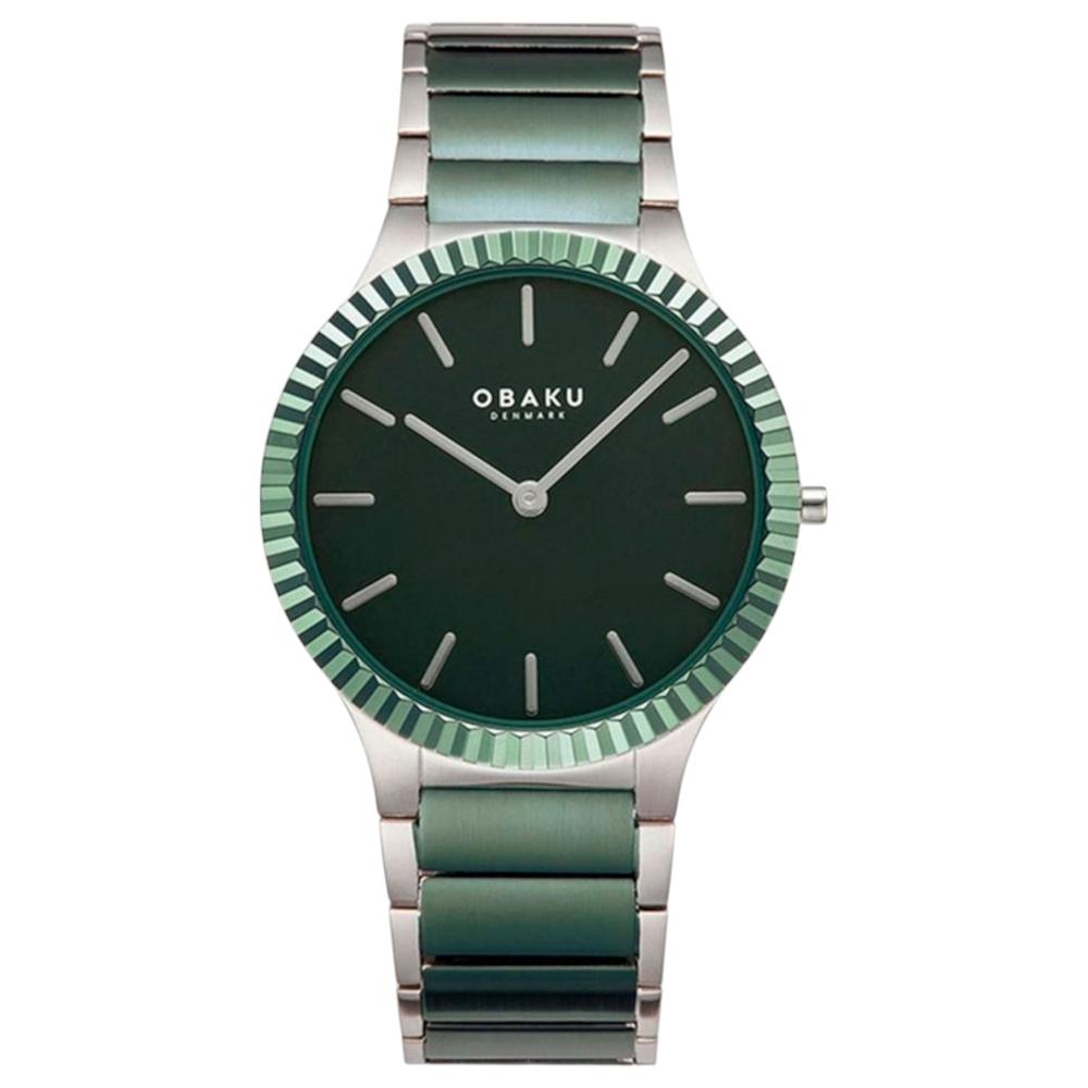 Reloj Obaku Denmark V292gxoess Linje Leaf-verde