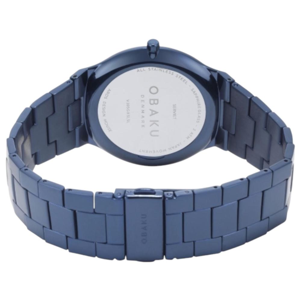 Foto 4 pulgar | Reloj Obaku Denmark V305gxslsl Serviet Bahama-azul
