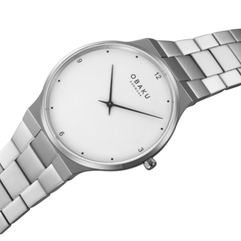 Foto 5 pulgar | Reloj Obaku Denmark V305gxcwsc Serviet Brace-acero