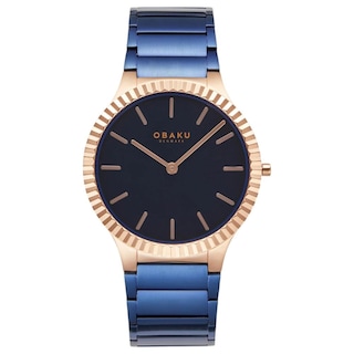 Foto 1 | Reloj Obaku Denmark V292gxvlsl Linje Bahama-azul