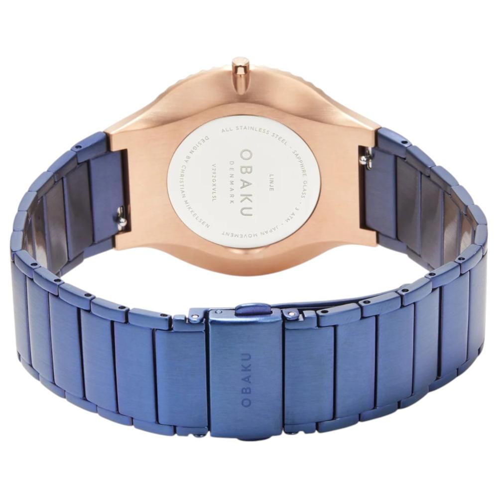 Foto 4 pulgar | Reloj Obaku Denmark V292gxvlsl Linje Bahama-azul