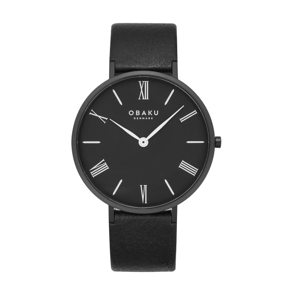 Foto 2 pulgar | Reloj Obaku Denmark V283GXBBRB Negro 42 mm