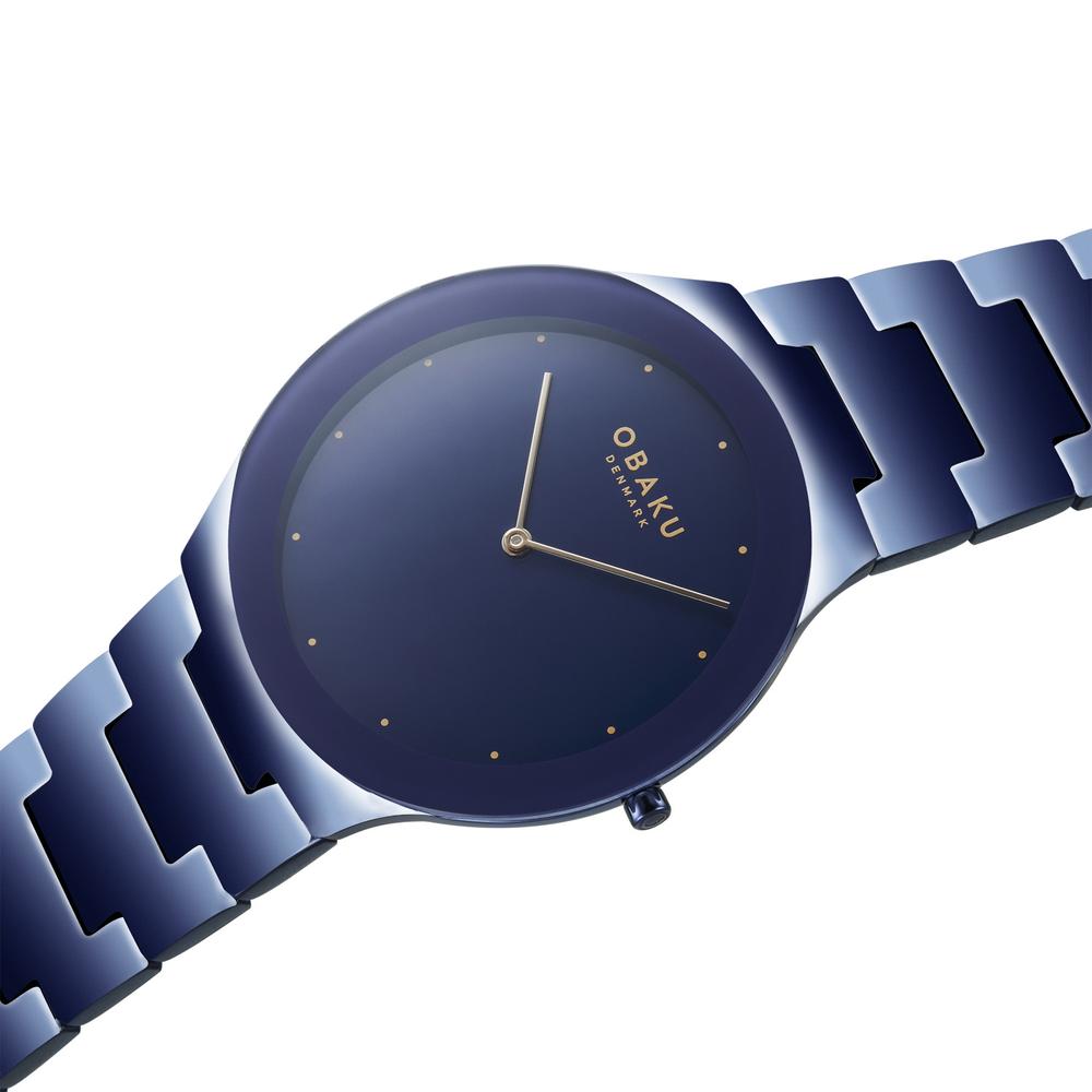 Foto 5 pulgar | Reloj Obaku Denmark V290GXLLSL Azul