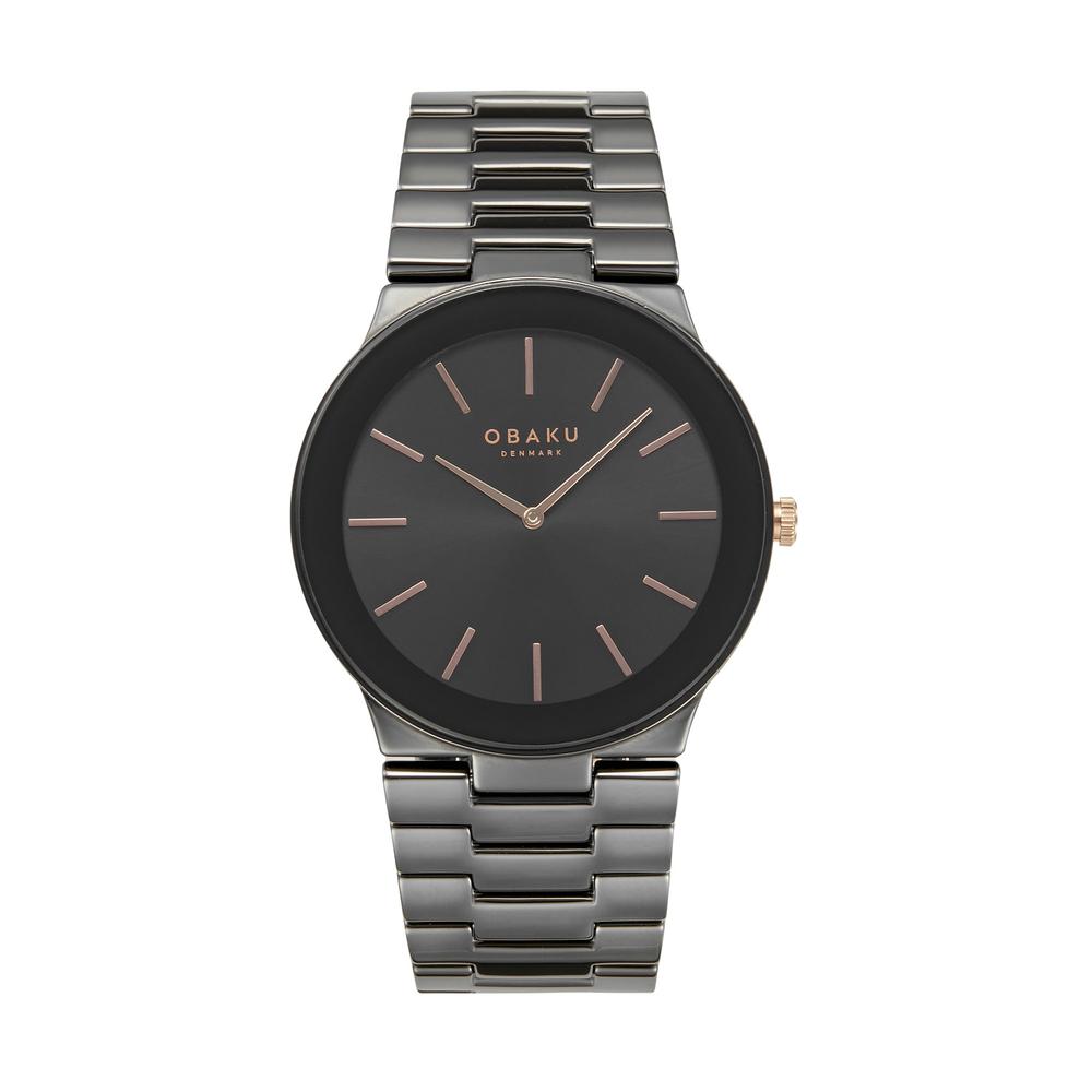 Foto 2 pulgar | Reloj Obaku Denmark V281gxbbcb Svale Dark Negro