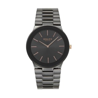 Foto 1 | Reloj Obaku Denmark V281gxbbcb Svale Dark Negro