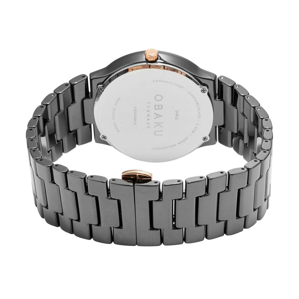 Foto 4 pulgar | Reloj Obaku Denmark V281gxbbcb Svale Dark Negro