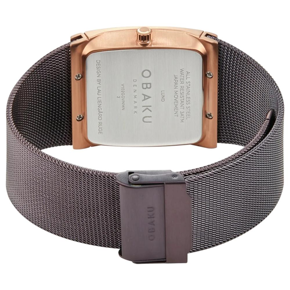 Foto 4 pulgar | Reloj Obaku Denmark V102gdvnmn Lund Walnut-café