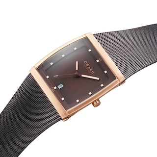 Foto 4 | Reloj Obaku Denmark V102gdvnmn Lund Walnut-café