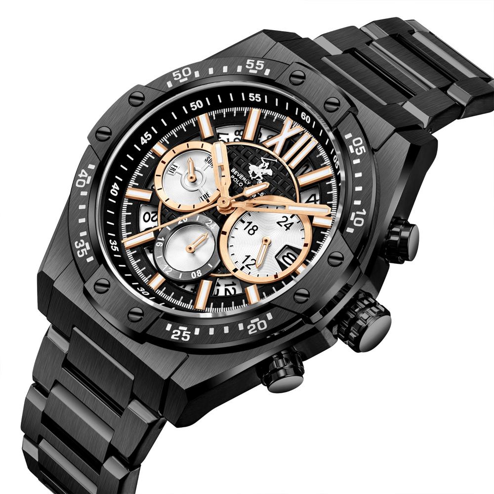 Foto 5 pulgar | Reloj Beverly Hills Polo Club Bp3743x.611 Men´s-negro