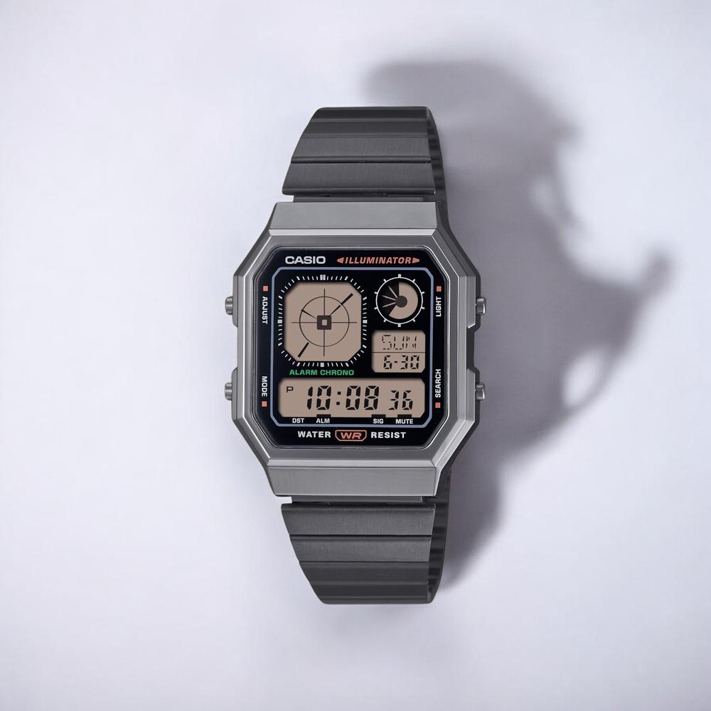 Foto 4 pulgar | Reloj Casio A130wegg-1acf Retro-gris