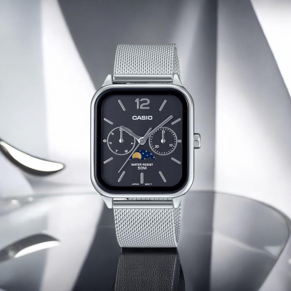 Foto 2 | Reloj Casio Mtp-m305mc-1avcf Moon Phase-acero