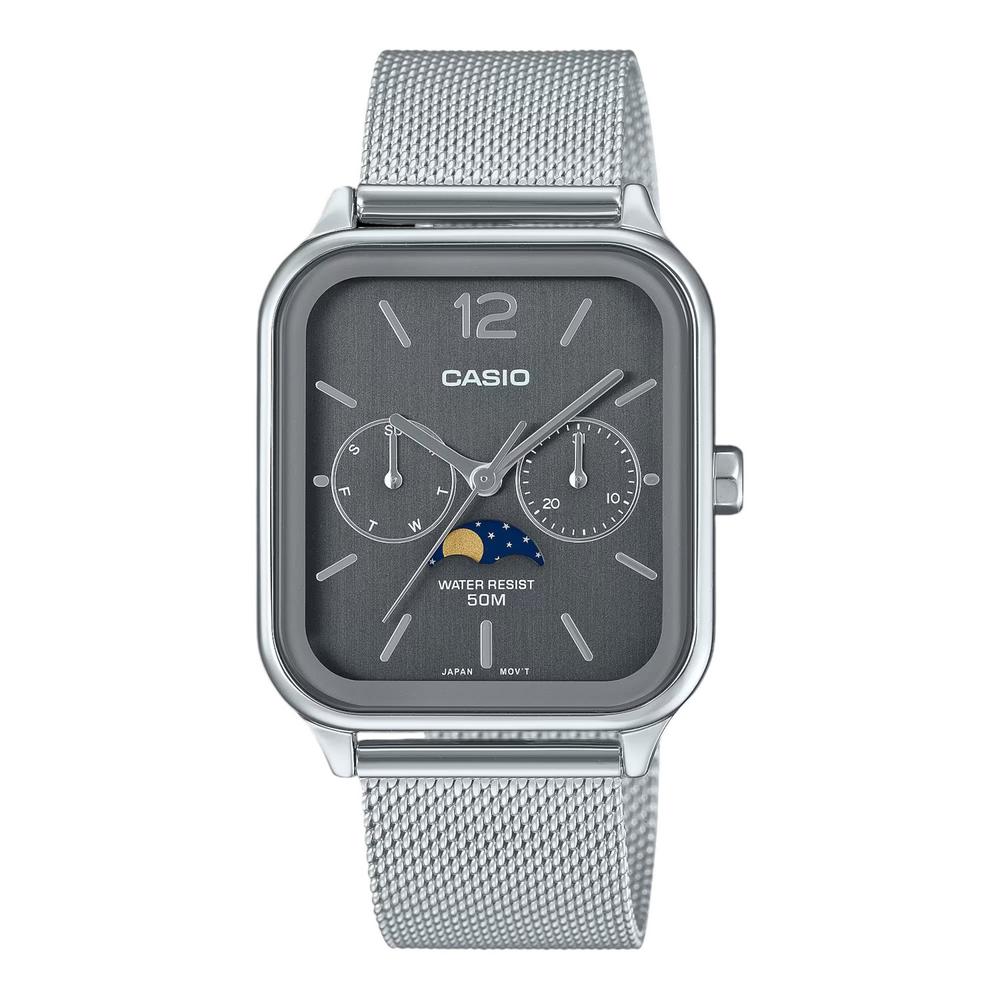 Foto 2 pulgar | Reloj Casio Mtp-m305mc-8avcf Moon Phase-acero