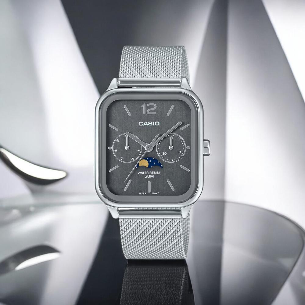 Foto 2 | Reloj Casio Mtp-m305mc-8avcf Moon Phase-acero