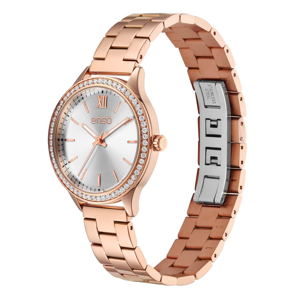 Foto 3 pulgar | Reloj De Pulsera Enso Para Mujer Ew2521l1 Rosado