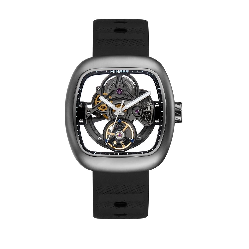 Reloj De Pulsera Minber Para Hombre M9172g1 Titanium/black