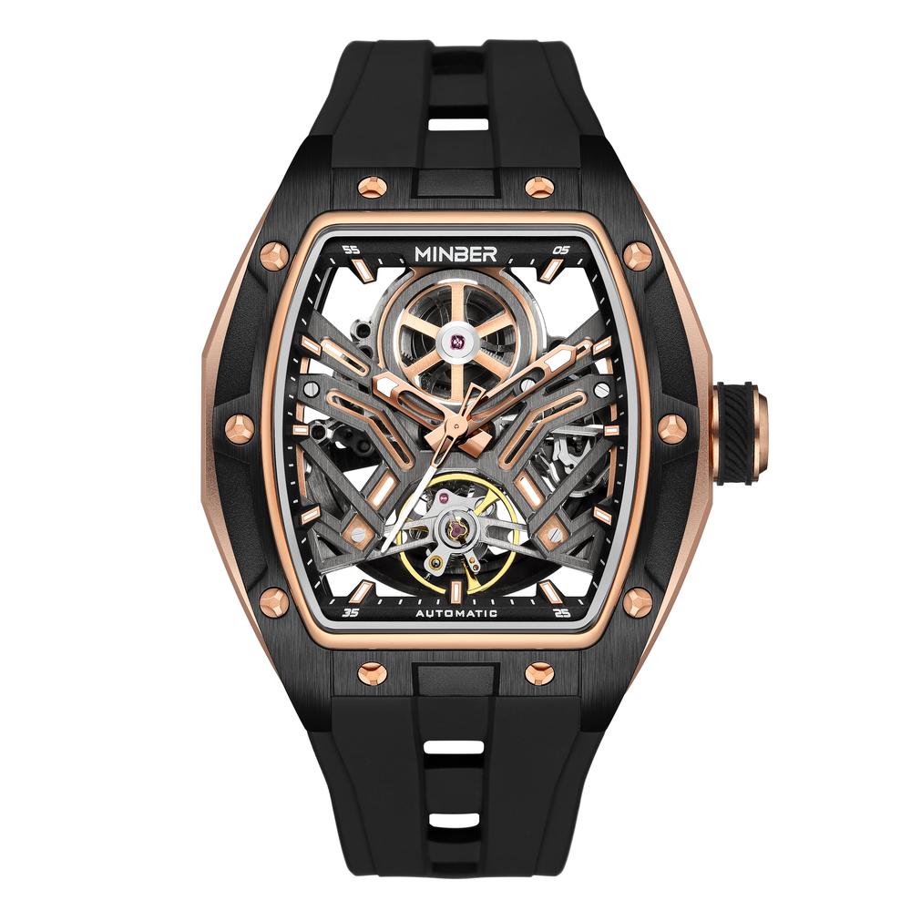 Foto 2 pulgar | Reloj De Pulsera Minber Hombre M9191g-3-2 Automático