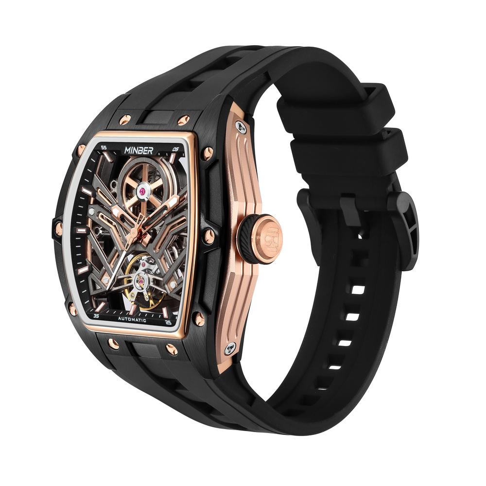 Foto 3 pulgar | Reloj De Pulsera Minber Hombre M9191g-3-2 Automático