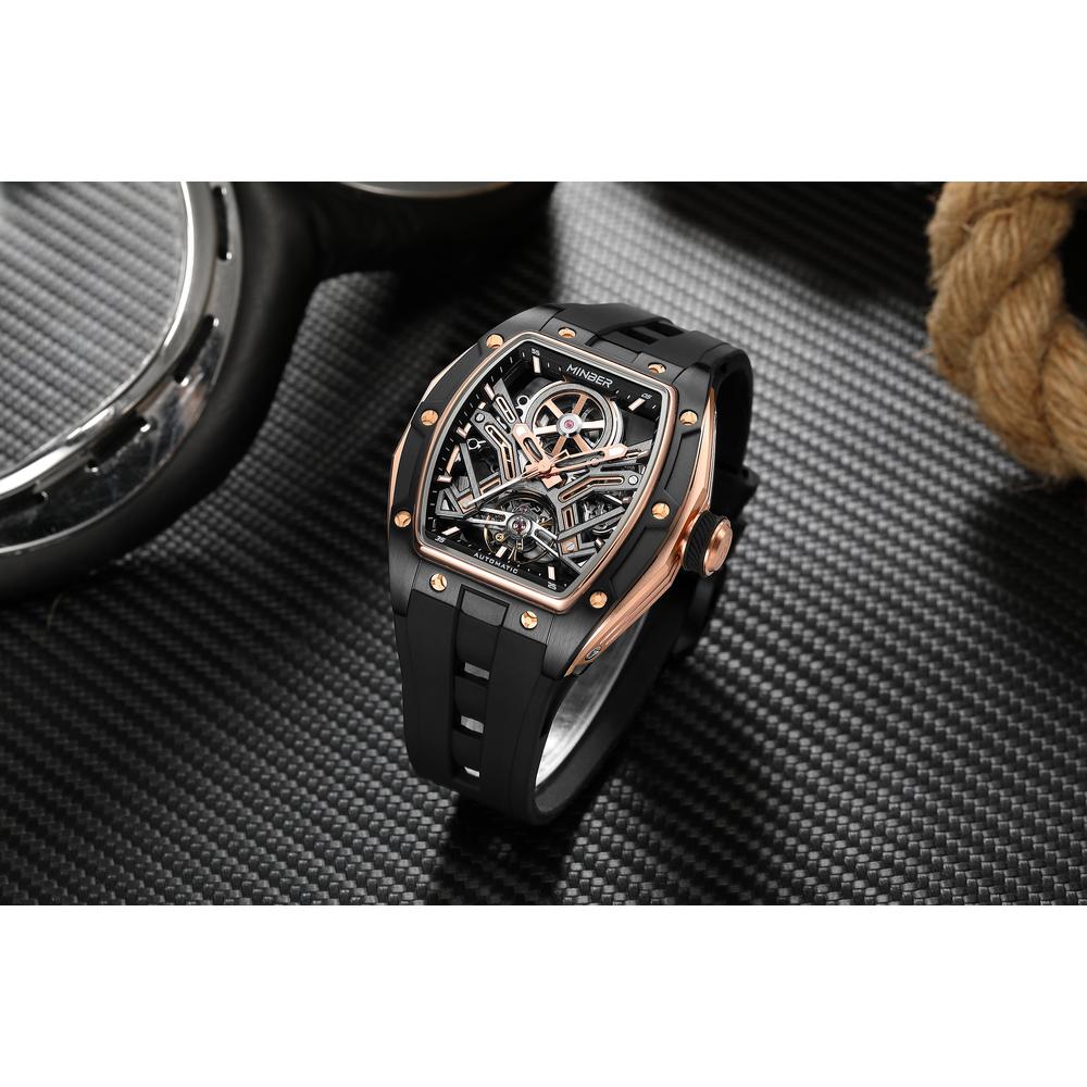 Foto 5 pulgar | Reloj De Pulsera Minber Hombre M9191g-3-2 Automático