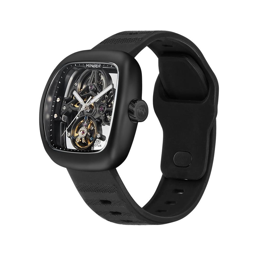 Foto 3 pulgar | Reloj De Pulsera Minber Para Hombre M9172g2 Black