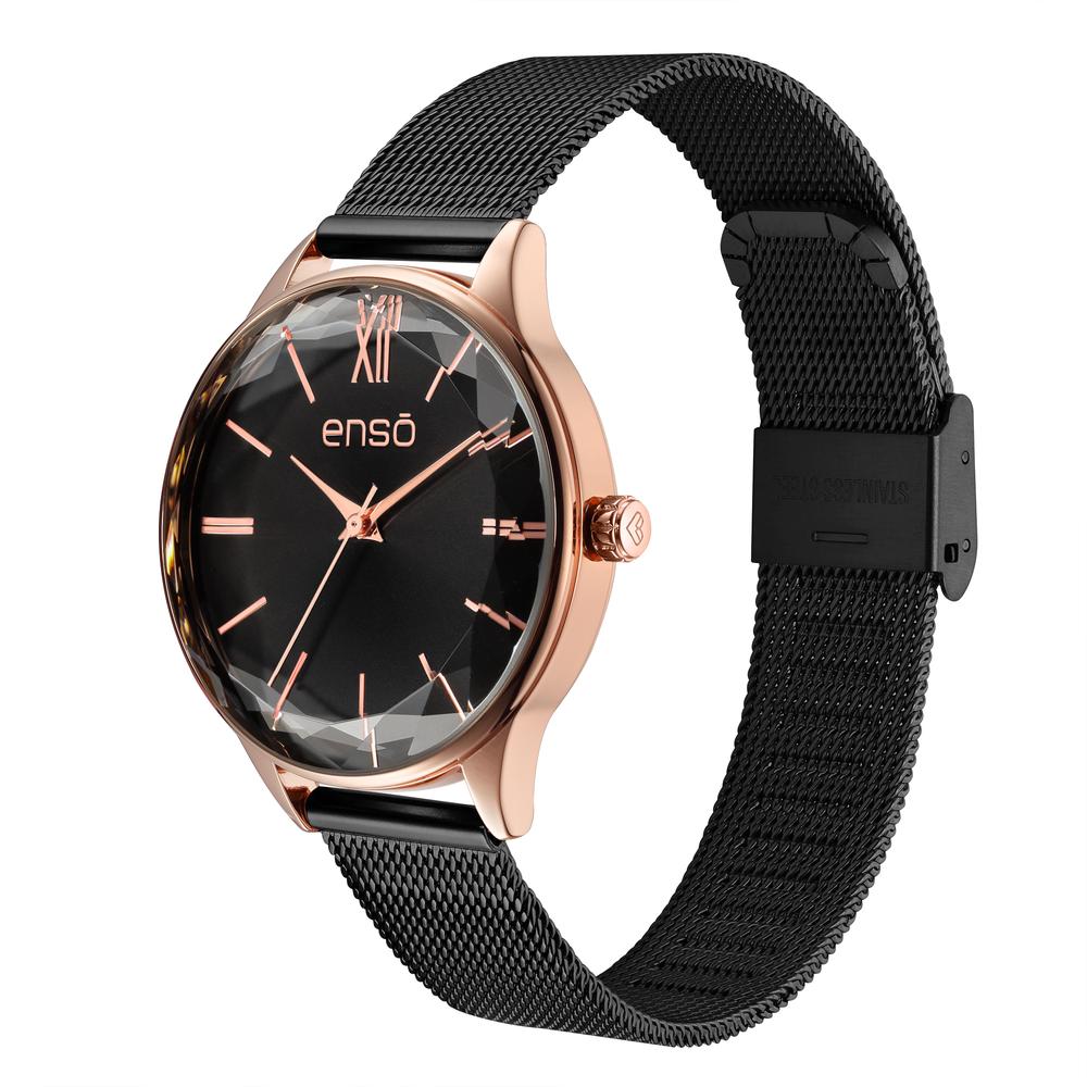 Foto 3 pulgar | Reloj de Pulsera Enso EW2522L2 Negro para Mujer