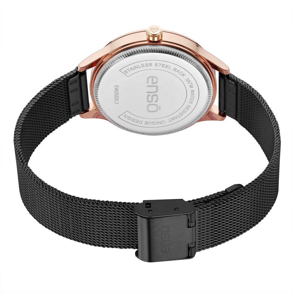 Foto 4 pulgar | Reloj de Pulsera Enso EW2522L2 Negro para Mujer