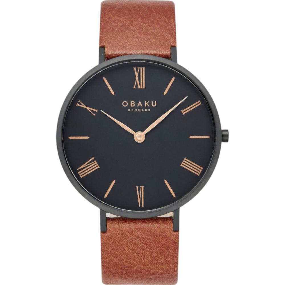 Foto 1 | Reloj Obaku Denmark V283gxbbrz Folie Tan-café