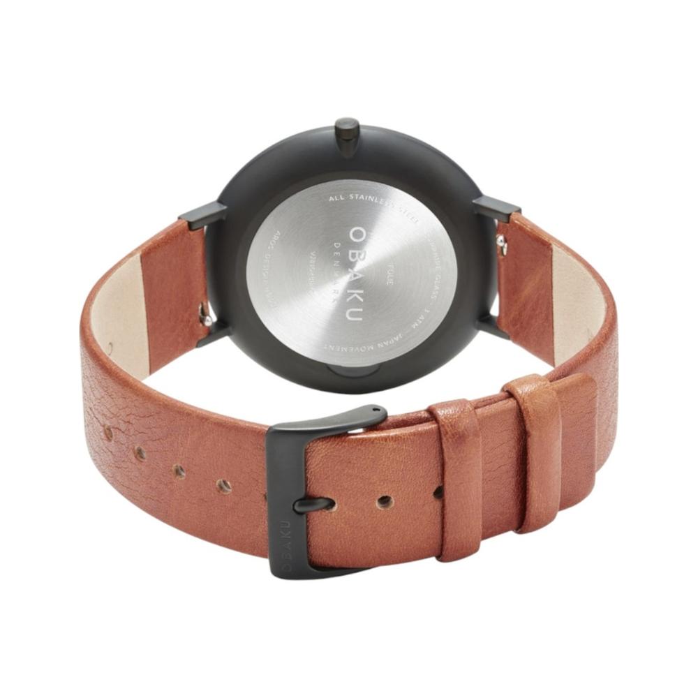 Foto 4 pulgar | Reloj Obaku Denmark V283gxbbrz Folie Tan-café