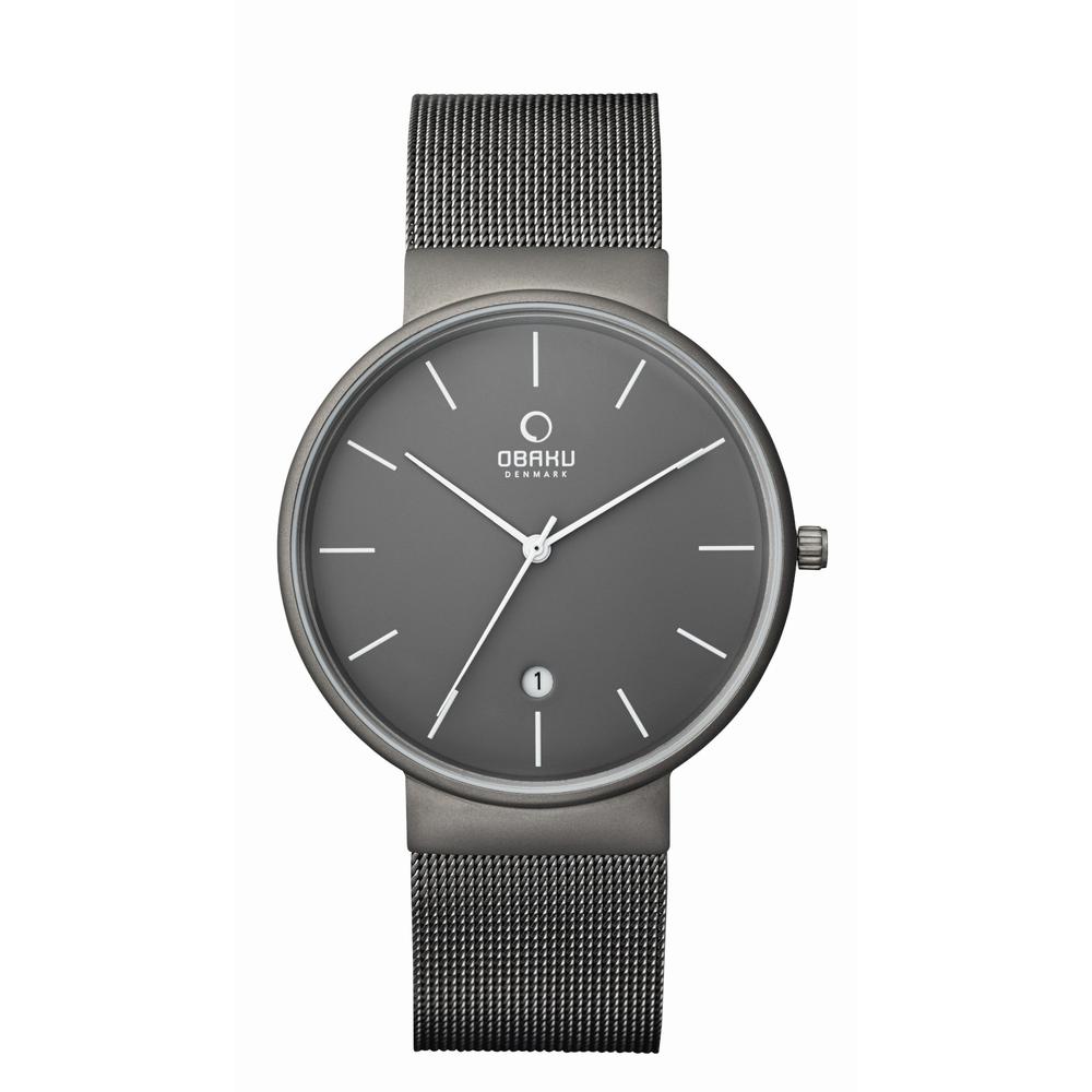 Foto 2 pulgar | Reloj Obaku Denmark V153gdtjmj Klar Titanium-gris