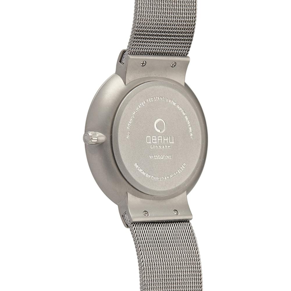 Foto 4 pulgar | Reloj Obaku Denmark V153gdtjmj Klar Titanium-gris