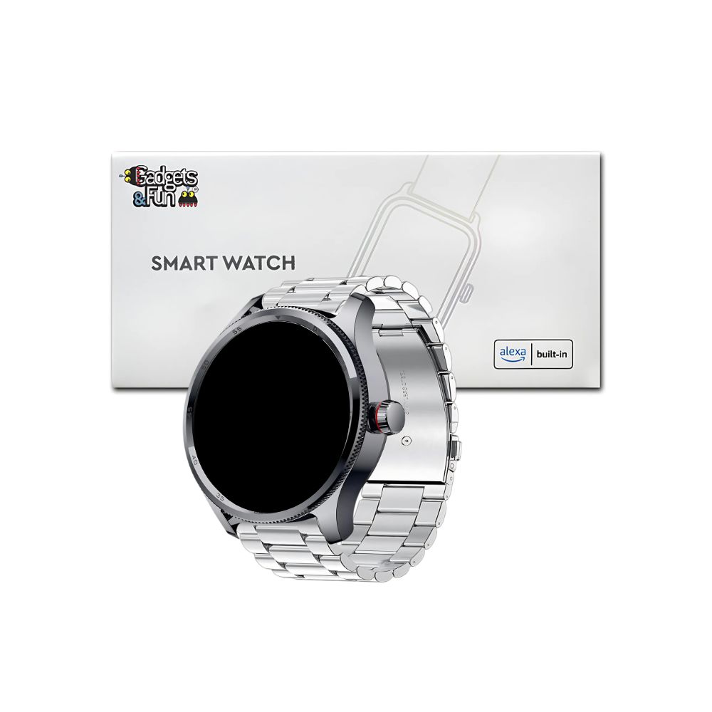 Foto 6 pulgar | Smartwatch Gadgets & Fun Alexa Steel para Hombre