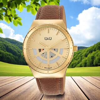 Foto 2 | Reloj Q&q Q71b-006py Men´s-café