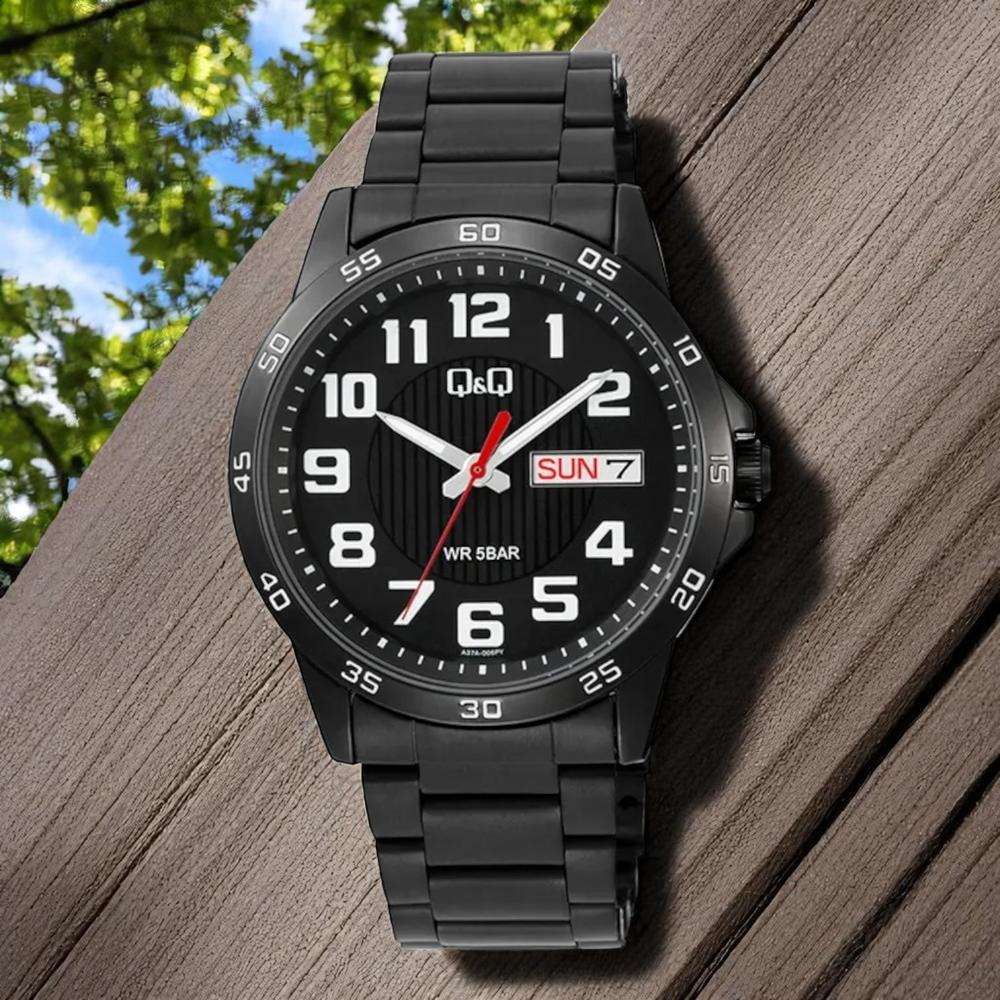 Foto 3 pulgar | Reloj Q&q A37a-006py Men´s-negro