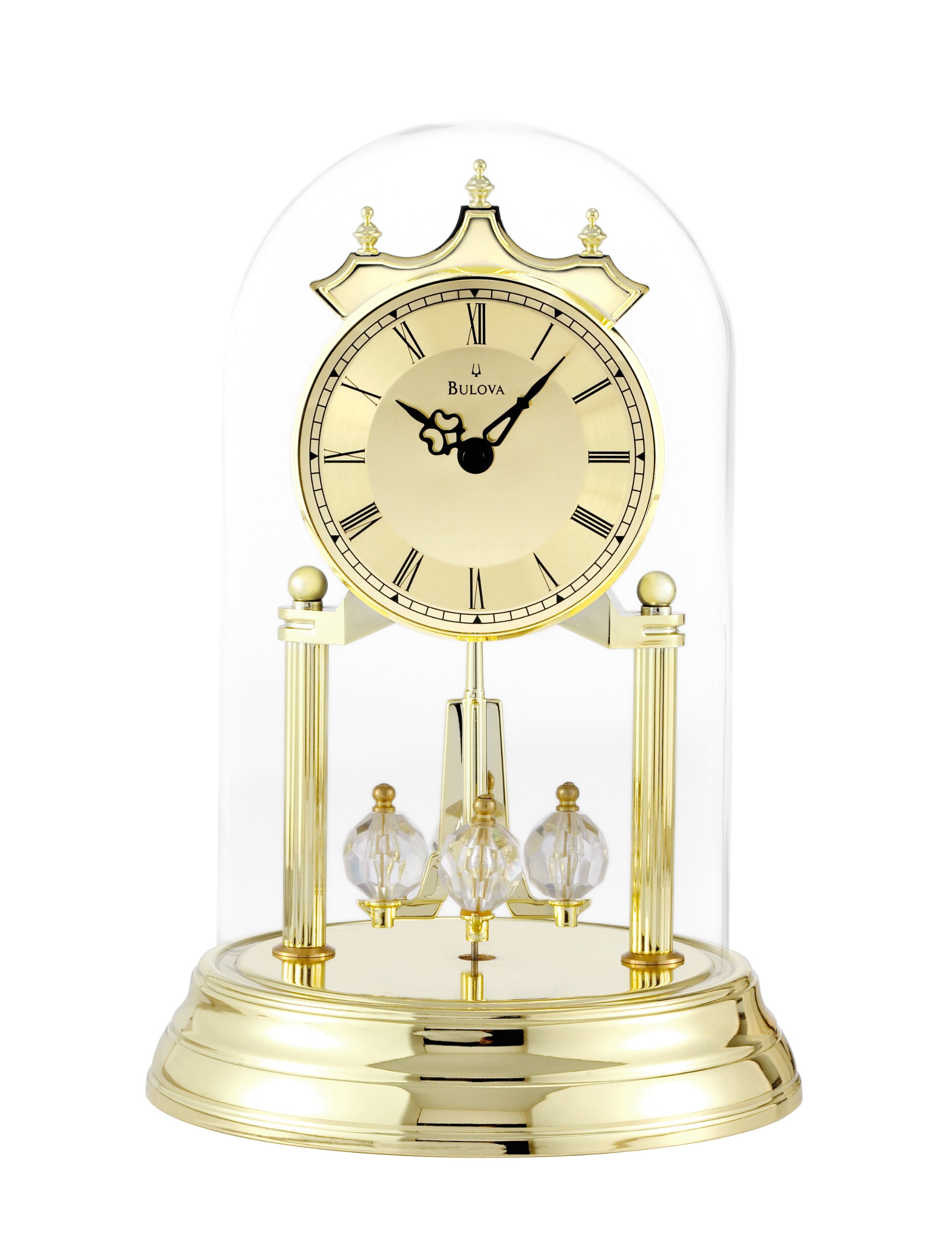 Foto 1 | Reloj De Escritorio Y Sobremesa Bulova Tristan I B8818 De Latón Pulido - Venta Internacional.