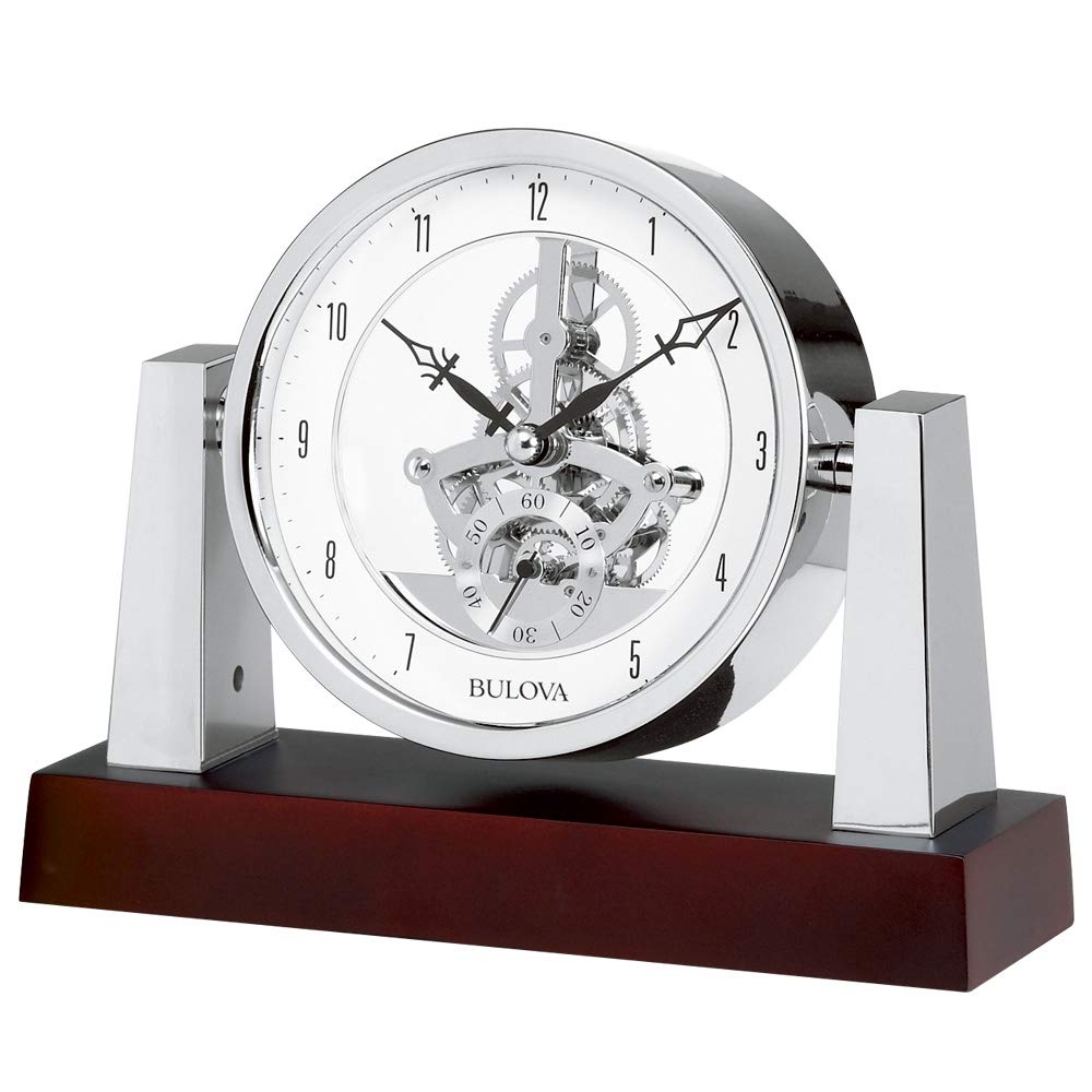 Foto 1 | Reloj Bulova B7520 Largo Con Acabado En Caoba Oscuro - Venta Internacional.