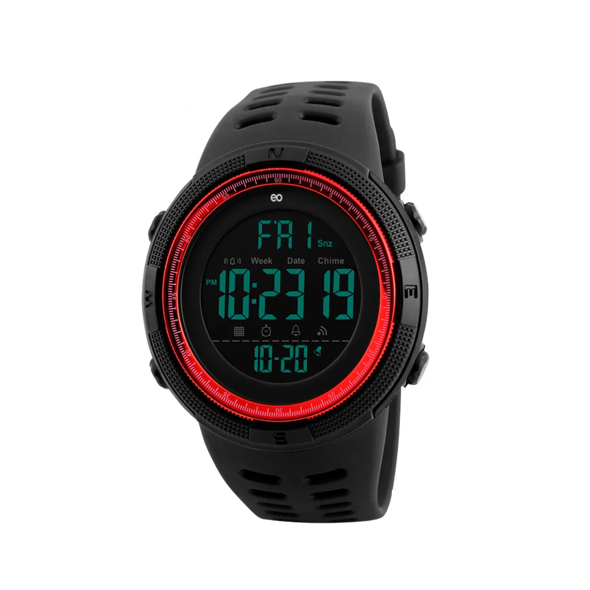 Foto 2 pulgar | Reloj De Pulsera Digital, Para Hombre, Fondo Negro, Con Correa Eo Safe Imports Esi-19586 Negro