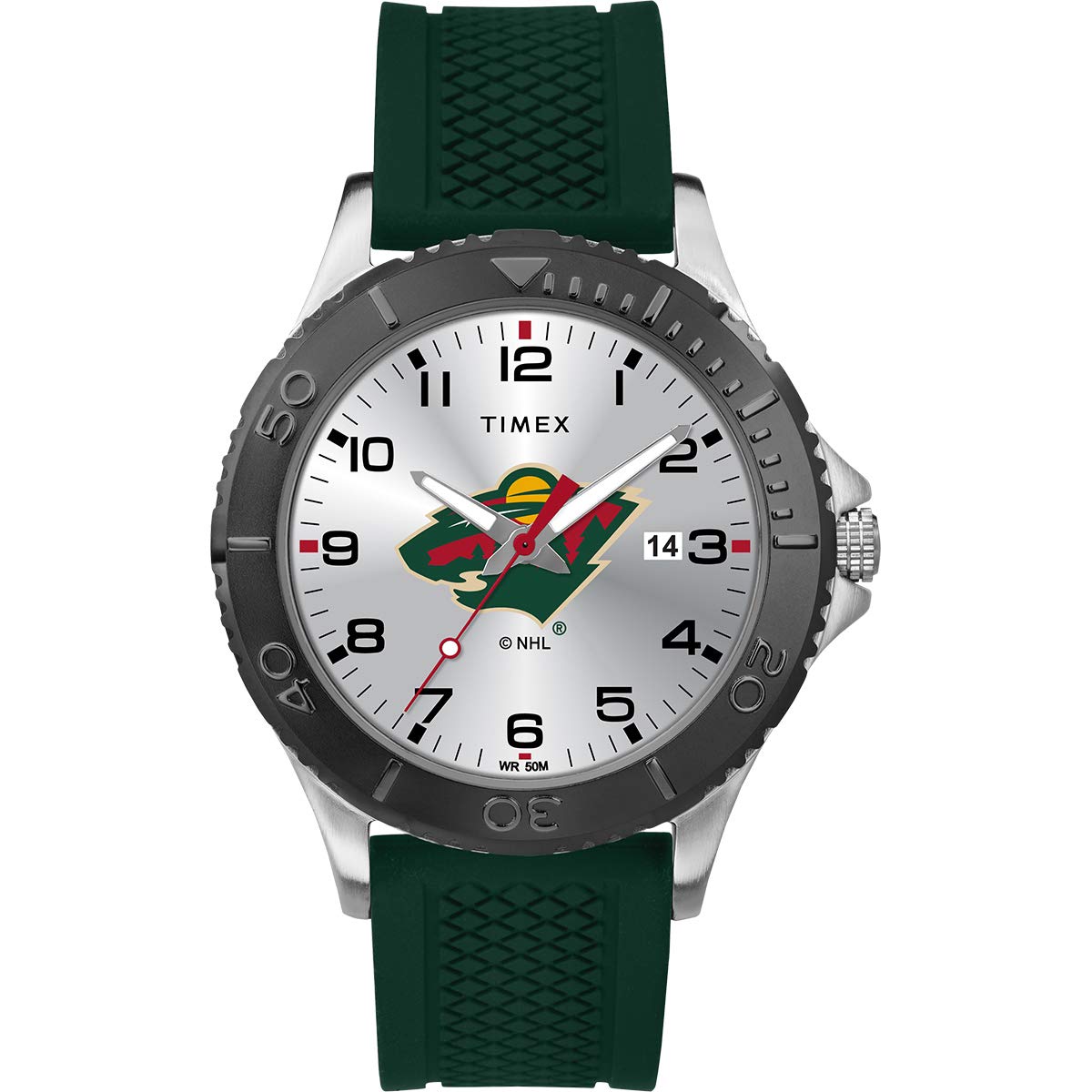 Foto 2 pulgar | Mira Timex Nhl Gamer Minnesota Wild Para Hombre - Venta Internacional.