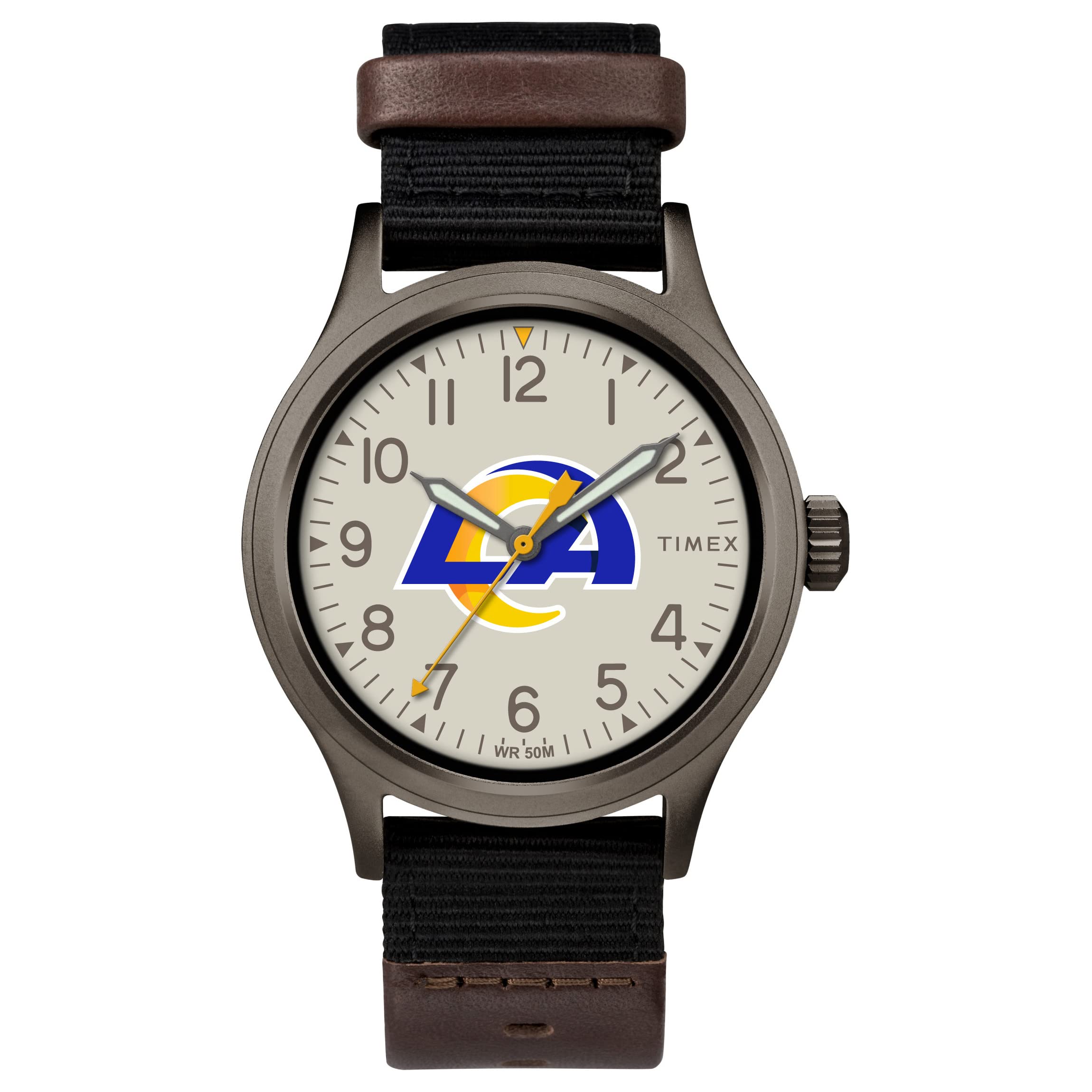 Foto 2 pulgar | Reloj Timex Nfl Clutch Los Angeles Rams Para Hombre - Venta Internacional.