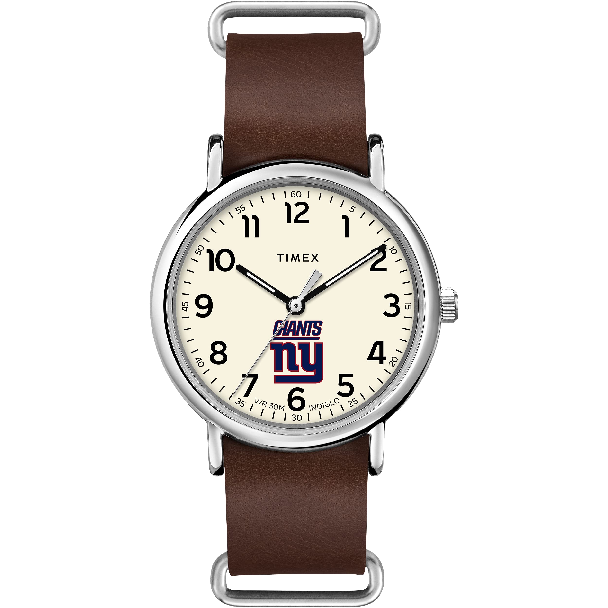 Foto 2 pulgar | Reloj Timex Tribute Nfl Weekender 40 Mm Ny Giants De Piel Para Hombre - Venta Internacional.
