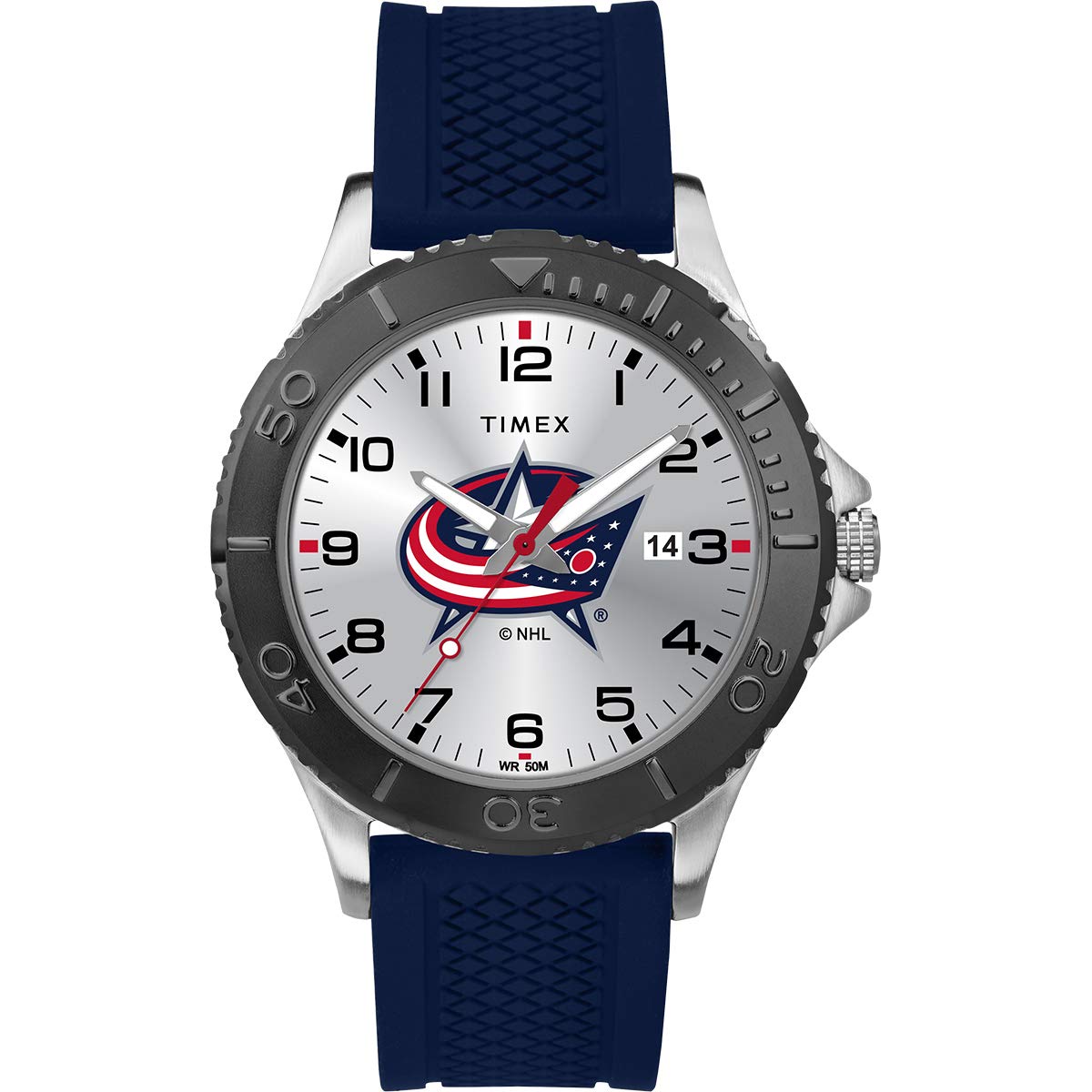 Foto 2 pulgar | Chaquetas Azules Watch Nhl Gamer Columbus De Timex Para Hombre - Venta Internacional.