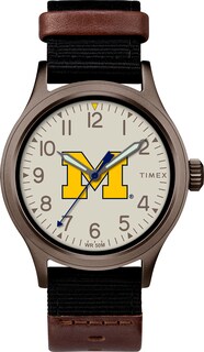 Foto 1 | Reloj Timex Collegiate Clutch, 40 Mm, Michigan Wolverines - Venta Internacional.