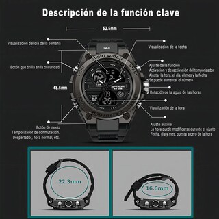 Foto 2 | Reloj Lab.g Militar Impermeable para Hombre