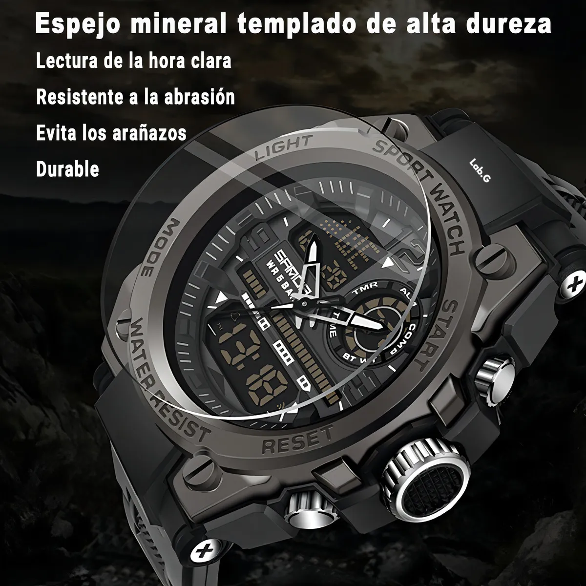 Foto 4 pulgar | Reloj Lab.g Militar Impermeable para Hombre