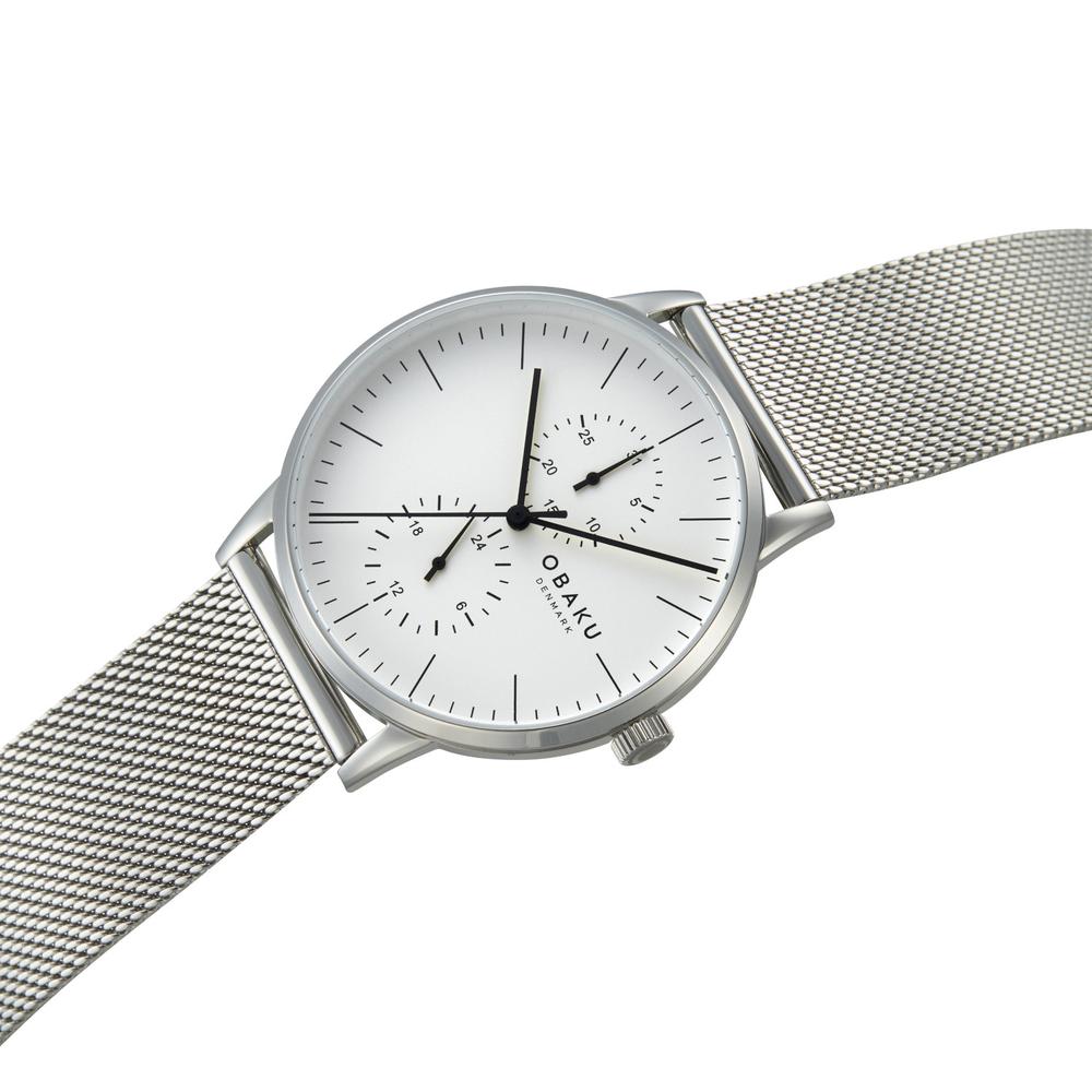 Foto 5 pulgar | Reloj Obaku Denmark V308gmcwmc Eik Steel-acero