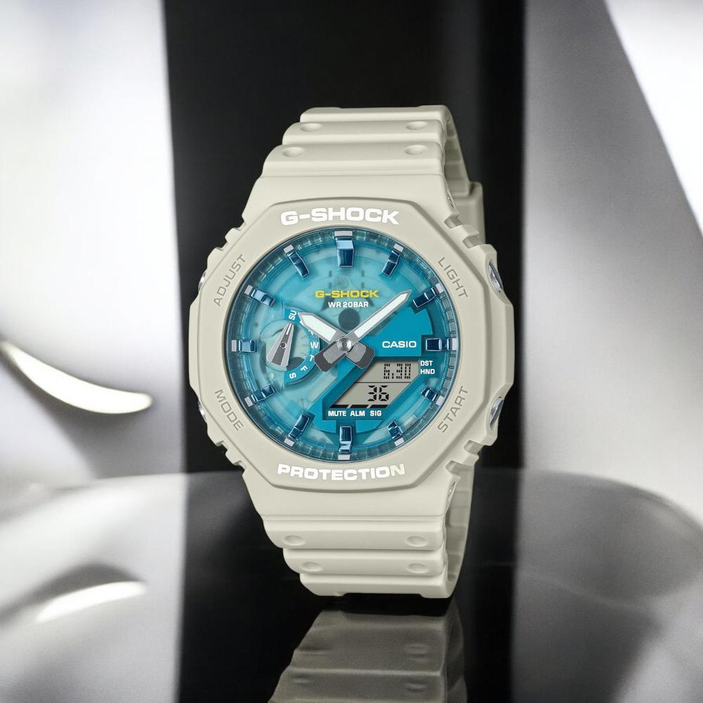 Foto 3 pulgar | Reloj G-shock Ga-2100as-5acr-blanco